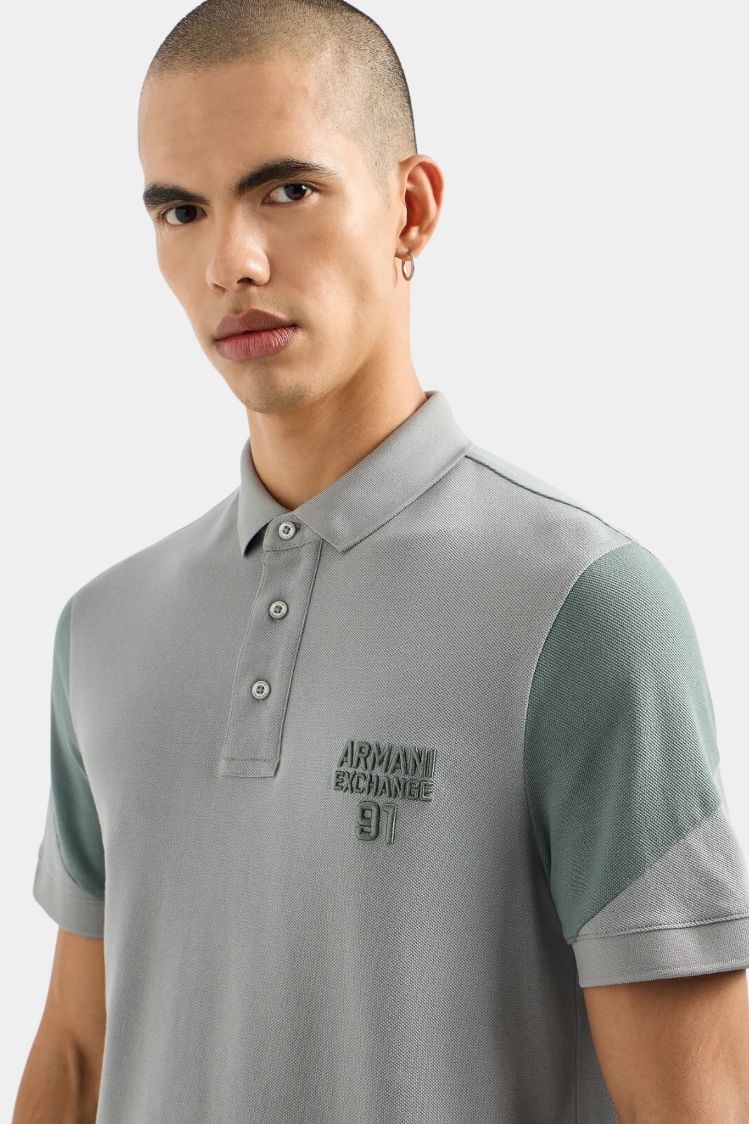 Серое поло 3DZFLK ZJM5Z 1996 Armani Exchange